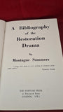 Montague Summers - A Bibliography of the Restoration Drama, Fortune Press