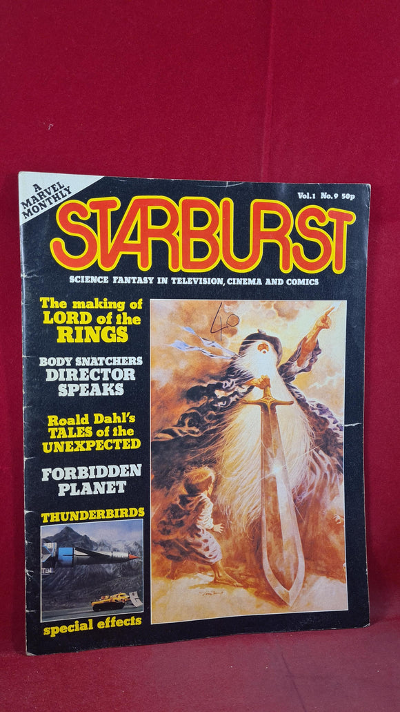 Starburst Volume 1 Number 9 1978, Marvel Comics, Lord of the Rings