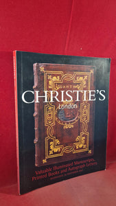 Christie's Valuable Illuminated Manuscripts, Printed Books & Autograph Letters, 2001