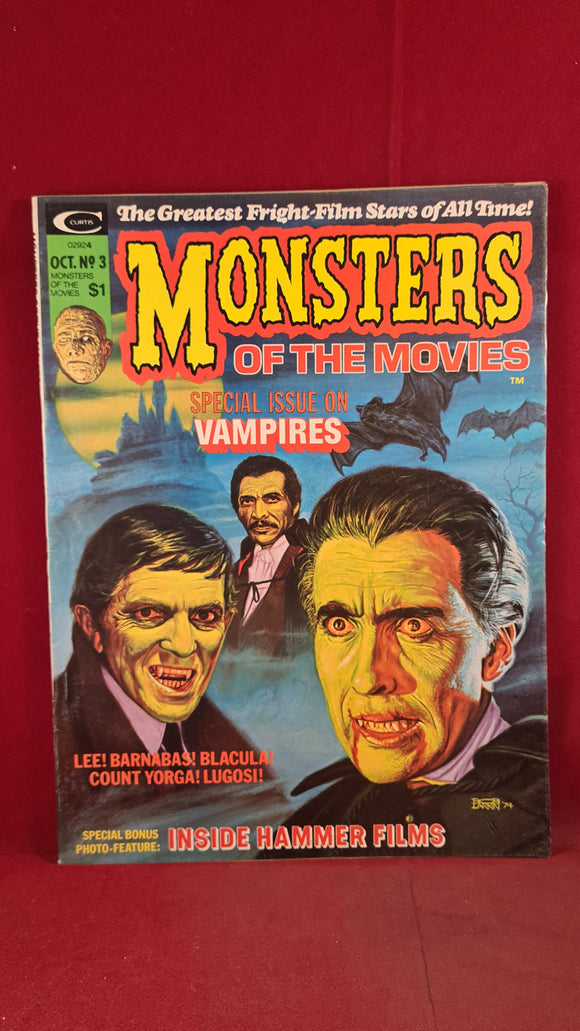 Monsters Of The Movies  Volume 1 Number 3 October 1974