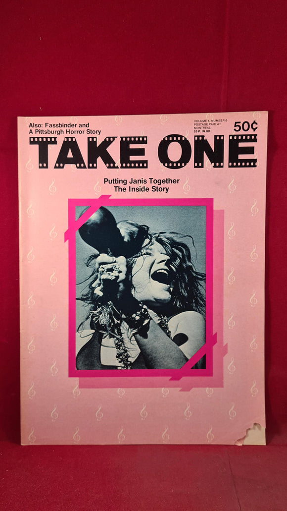 Take One Magazine Volume 4 Number 6 November 1974
