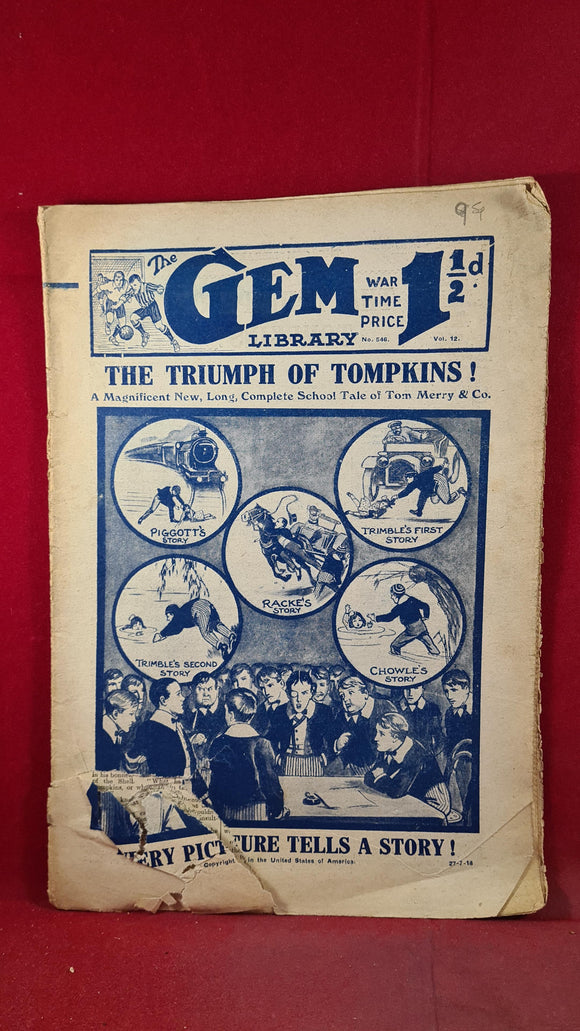 The Gem Library Number 546, Boys magazine