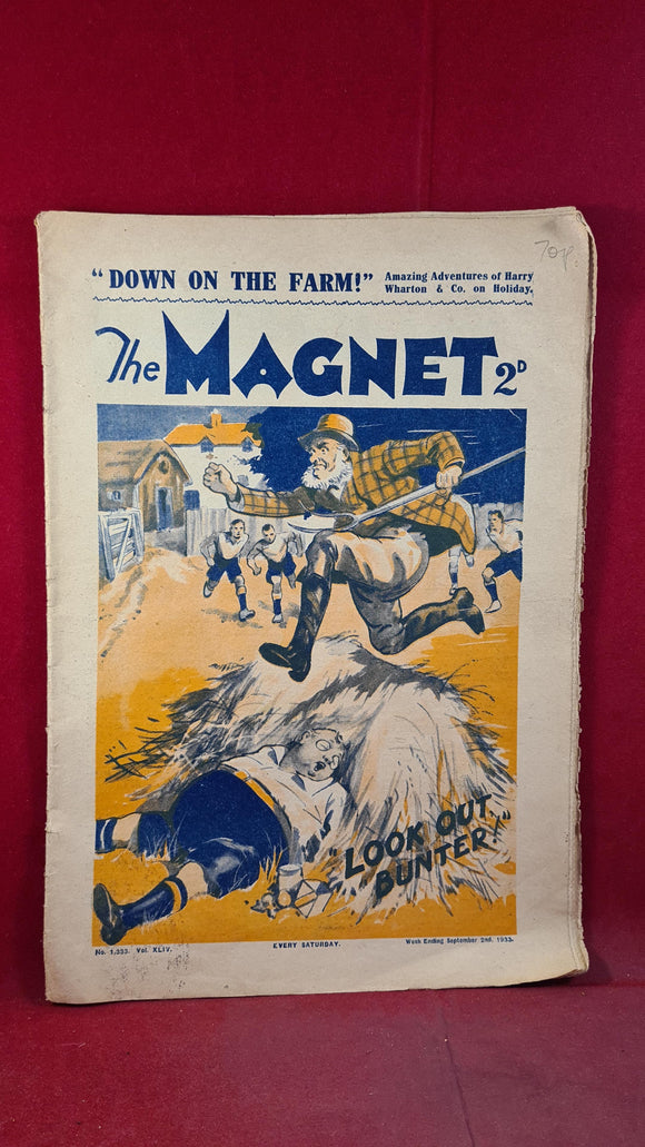 The Magnet Magazine Number 1333, 2 September 1933, Boys Magazine