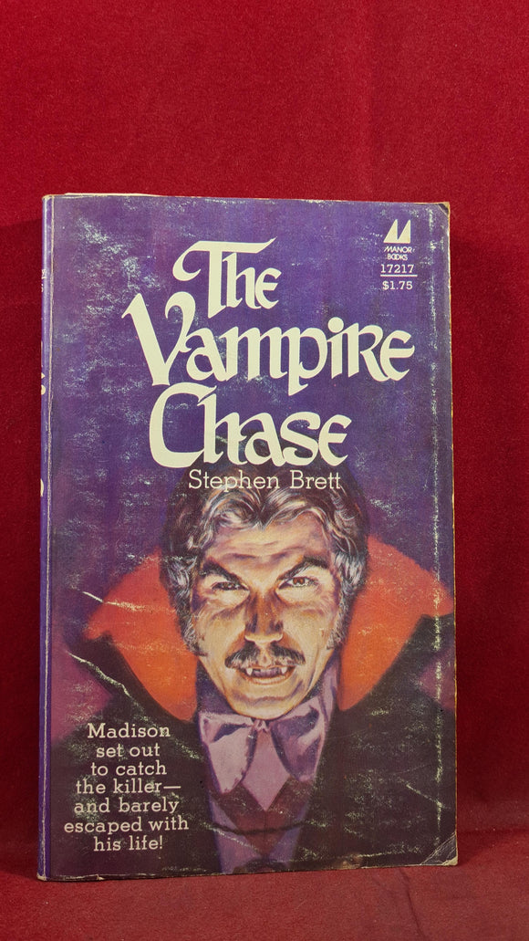 Stephen Brett - The Vampire Chase, Manor Books, 1979, First Edition, Paperbacks