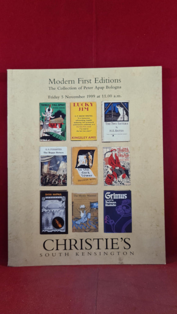 Christie's Modern First Editions 5 November 1999, Auction Catalogues London