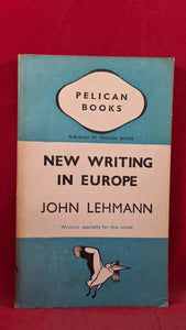 John Lehmann - New Writing in Europe, Pelican Books, 1940, Paperbacks