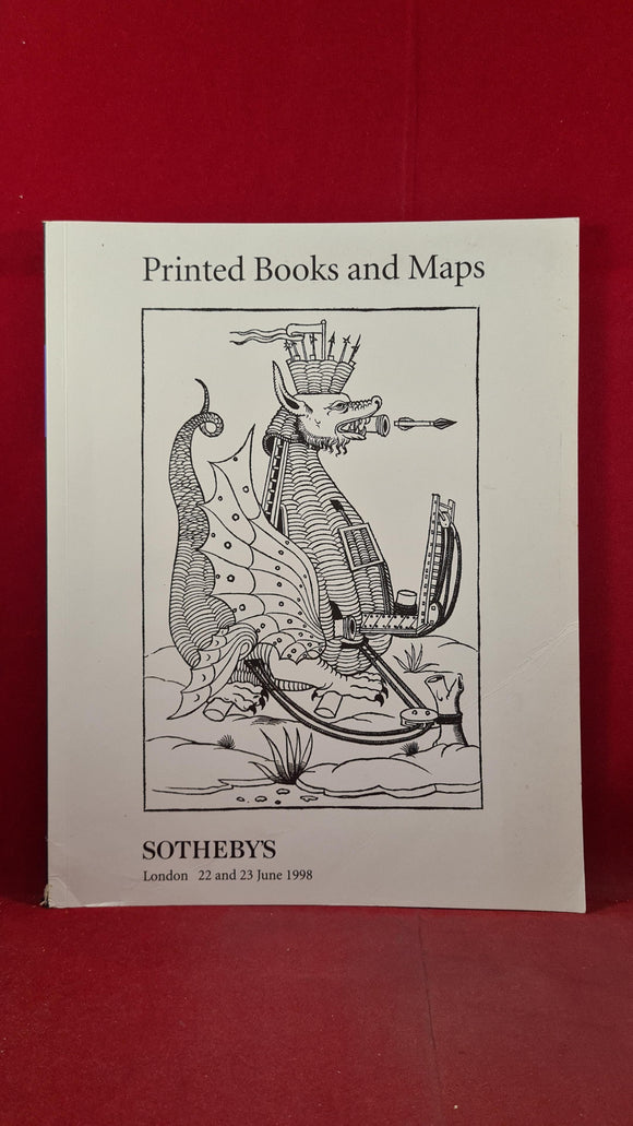 Sotheby's Printed Books and Maps 22 & 23 June 1998 London