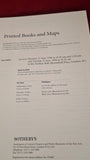 Sotheby's Printed Books and Maps 22 & 23 June 1998 London