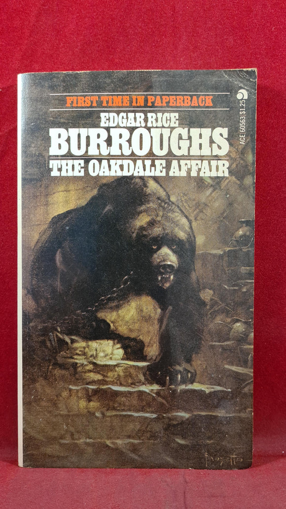 Edgar Rice Burroughs - The Oakdale Affair, Ace Books, First Time in Paperbacks
