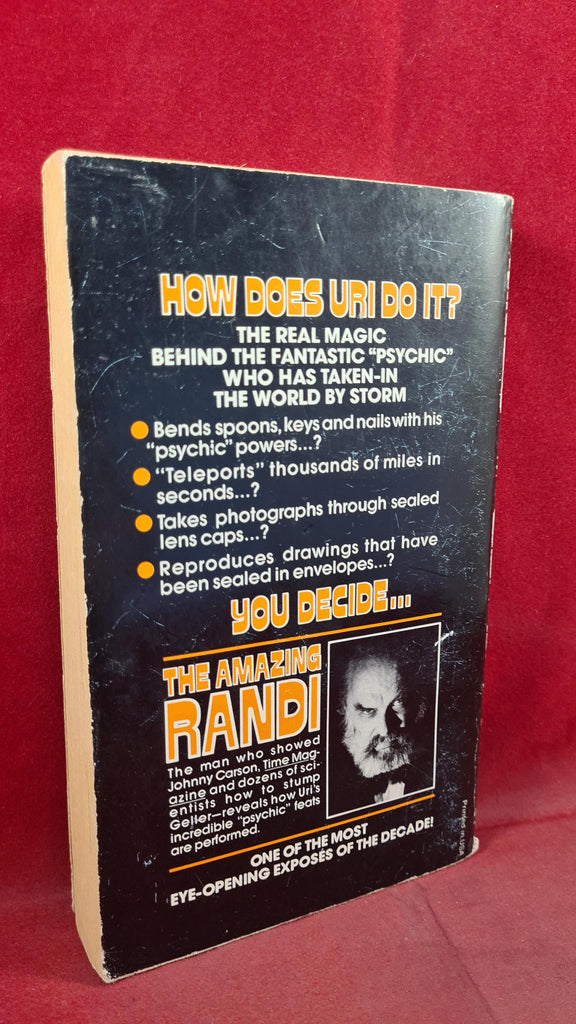 Amazing Randi Books The Amazing Randi - The Magic of Uri Geller, Ballantine, First 1975 Pa ...