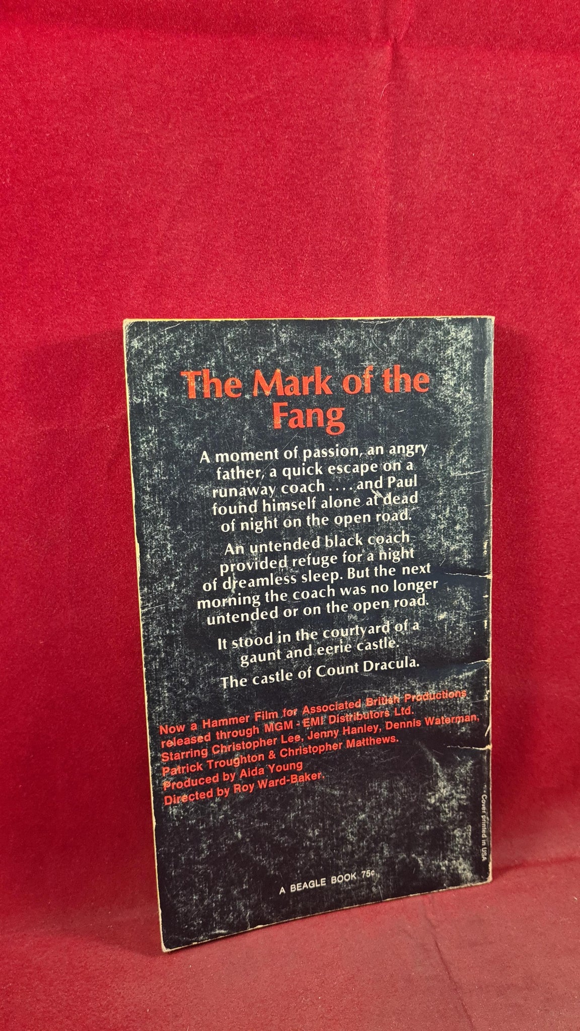Angus Hall - The Scars of Dracula, Beagle Books, 1971, First Edition ...