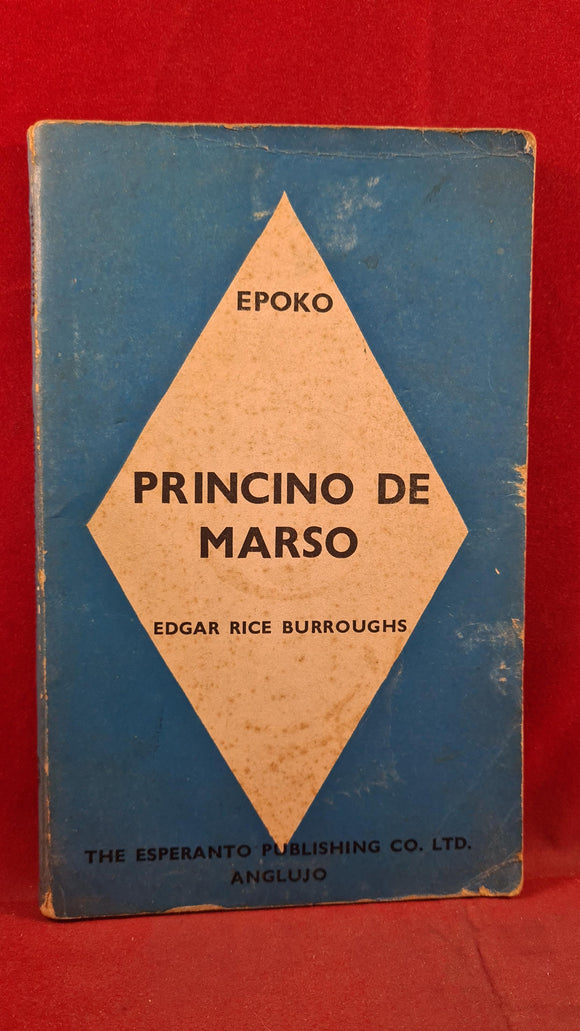 Edgar Rice Burroughs - Princino De Marso, Esperanto Publishing, 1938, Paperbacks
