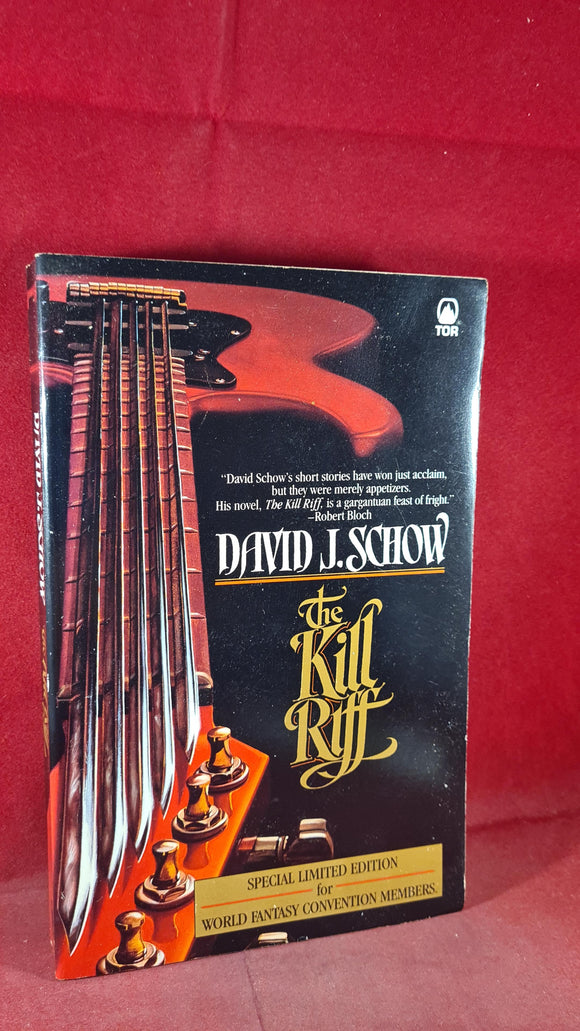 David J Schow - The Kill Riff, TOR, 1988, First Edition, Special Limited Edition, Paperbacks