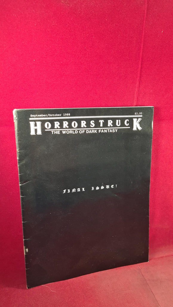 Horrorstruck - The World Of Dark Fantasy, Number 3, Sept/Oct 1988, Final Issue