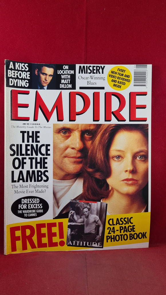 Empire Magazine June 1991, Monthly Guide To The Movies, Free Attitude photo book