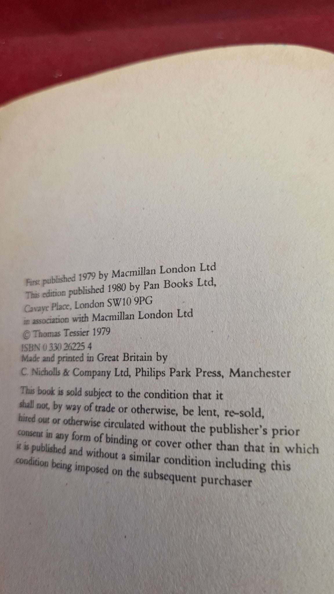 Thomas Tessier - The Nightwalker, Pan Books, 1980, Paperbacks – Richard ...