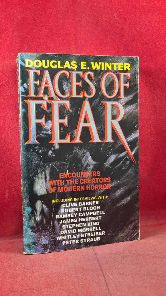 Douglas E Winter - Faces of Fear, Pan Horror, 1990, First GB Edition, Paperbacks