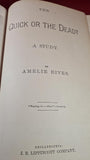 Amelie Rives - The Quick or The Dead, Lippincott Number 244, April 1888