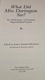 Jessica Amanda Salmonson - What Did Miss Darrington See? Feminist Press, 1989