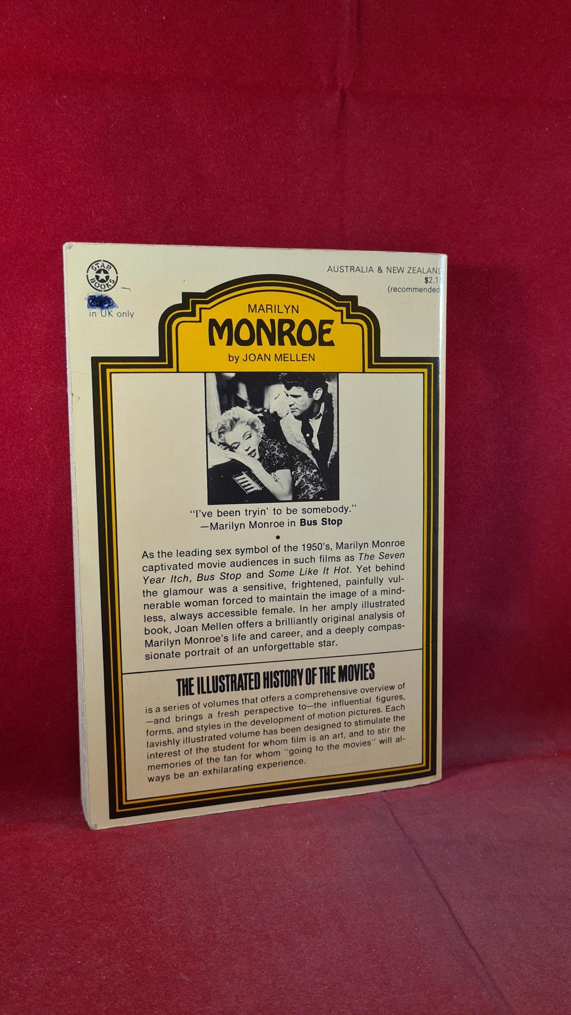 レア マリリン モンロー Joan Mellen  洋書 Joan Mellen - Marilyn Monroe, Star Book, 1975, Paperbacks