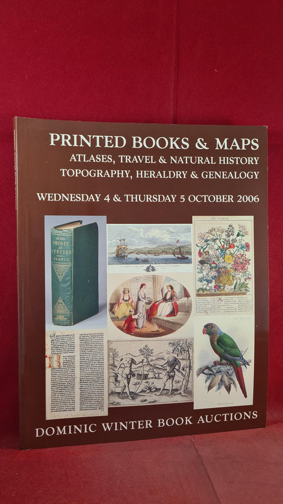 Dominic Winter Book Auctions 4 & 5 October 2006, Printed Books & Maps