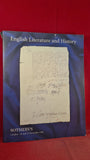 Sotheby's 16 & 17 December 1996 London, English Literature and History