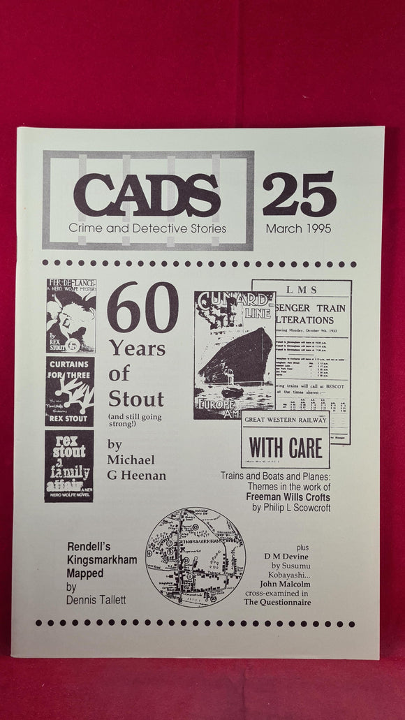 Crime & Detective Stories, CADS Number 25 March 1995