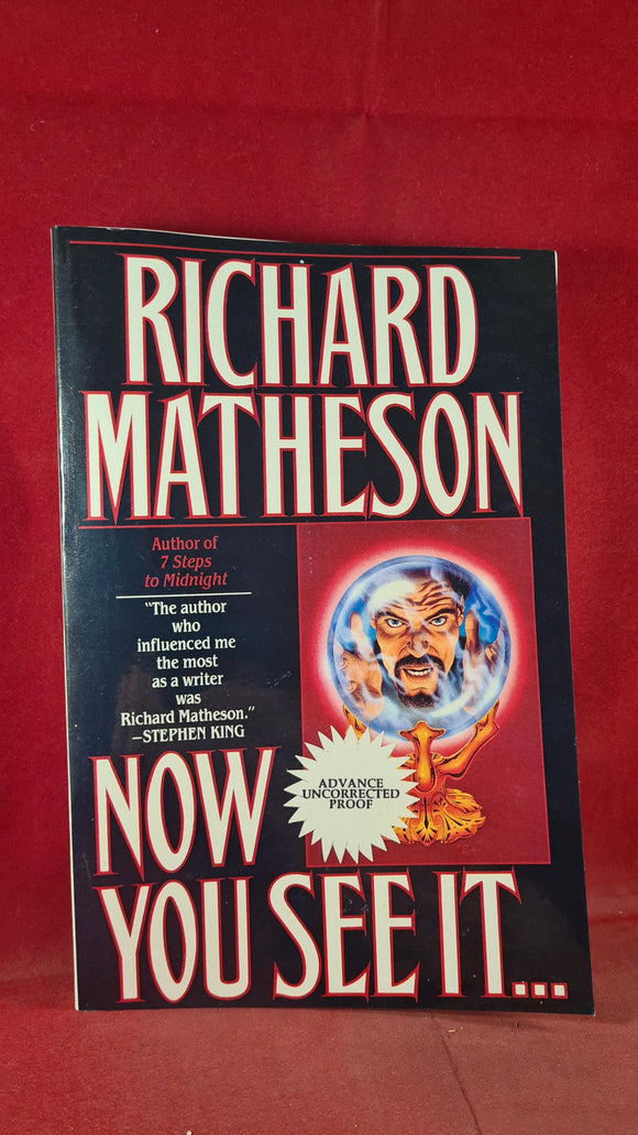Richard Matheson - Now You See It... First TOR edition March 1995, Paperbacks