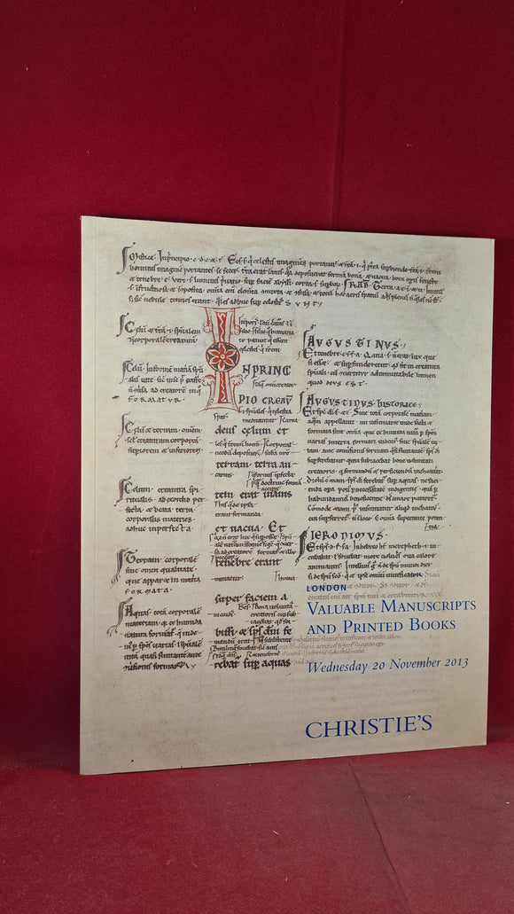 Christie's 20 November 2013 London Valuable Manuscripts & Printed Books