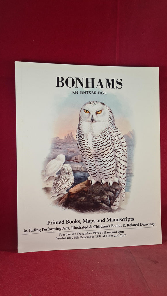 Bonhams 7th & 8th December 1999, Printed Books, Maps & Manuscripts, Knightsbridge