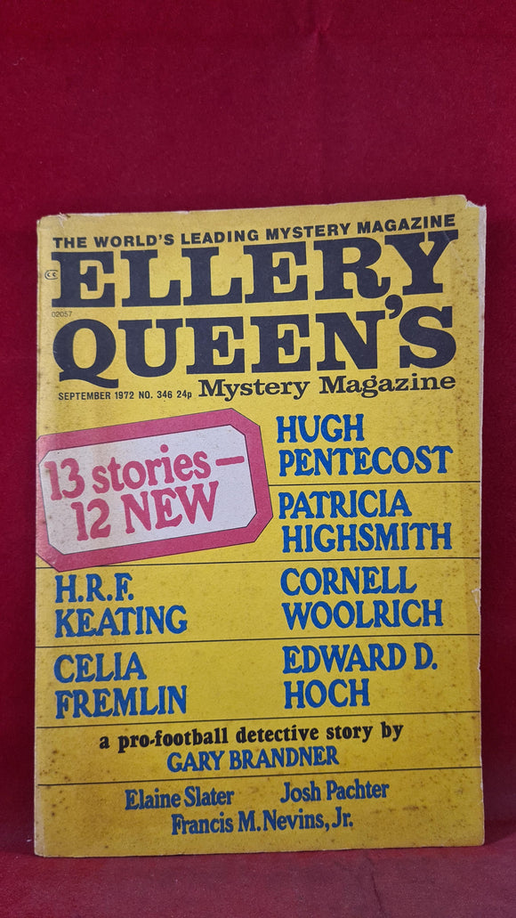 Ellery Queen's Mystery Magazine Number 346 September 1972