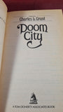Charles L Grant - Doom City, TOR Horror, 1987, First Edition, Paperbacks