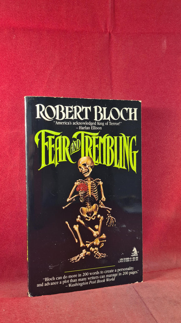 Robert Bloch - Fear and Trembling, TOR Books, 1989, First Edition, Paperbacks