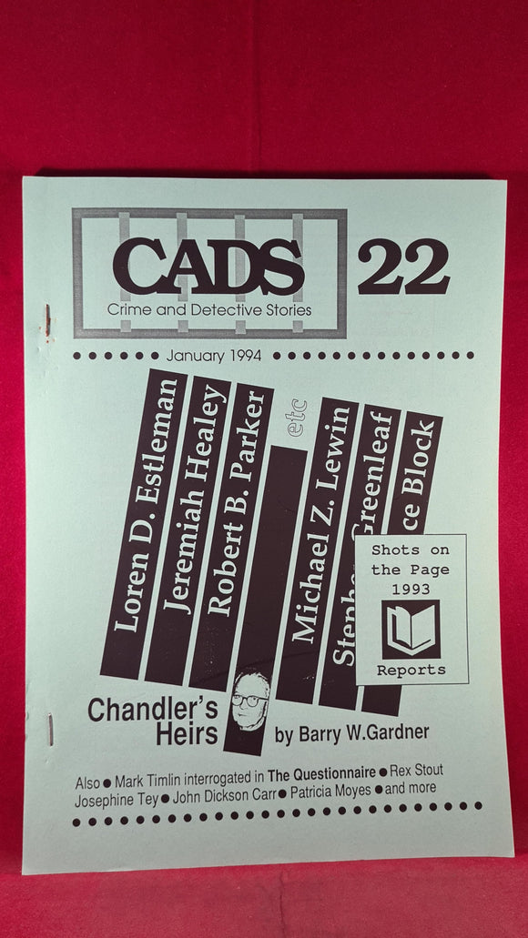 Crime & Detective Stories, CADS Number 22 January 1994