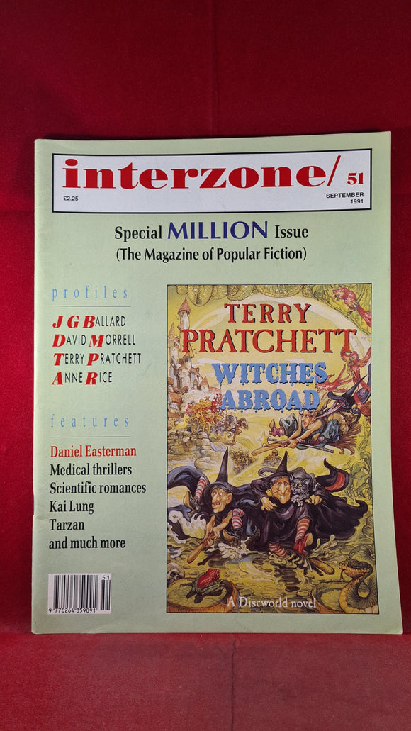 David Pringle - Interzone, Science Fiction & Fantasy, Number 51, September 1991