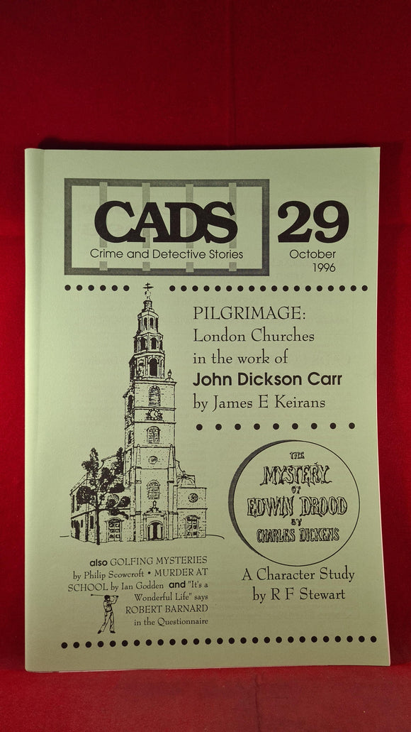 Crime & Detective Stories, CADS Number 29 October 1996