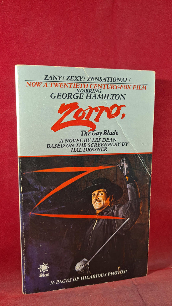 Les Dean - Zorro, The Gay Blade, Star Book, 1981, Paperbacks
