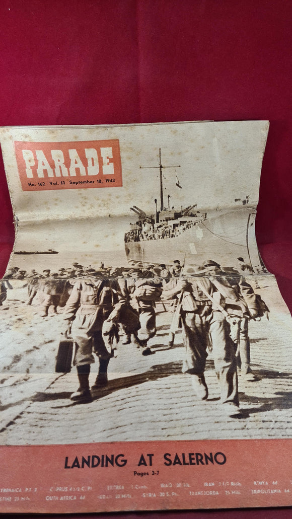 Parade  Volume 13 Numbers 162, 168, 169 Sept, Oct, Nov 1943, 3 Magazines