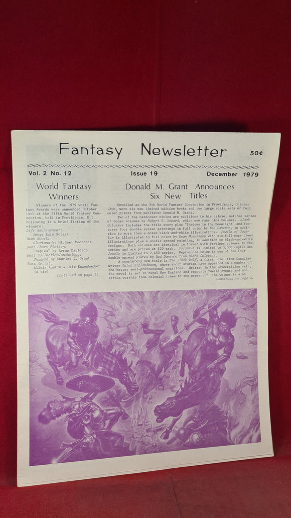 Fantasy Newsletter Volume 2 Number 12 Issue 19 December 1979