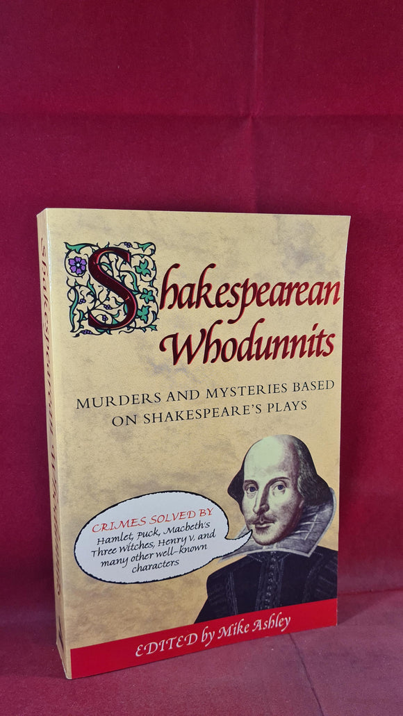 Mike Ashley - Shakespearean Whodunnits, Robinson, 1997, First Edition, Paperbacks