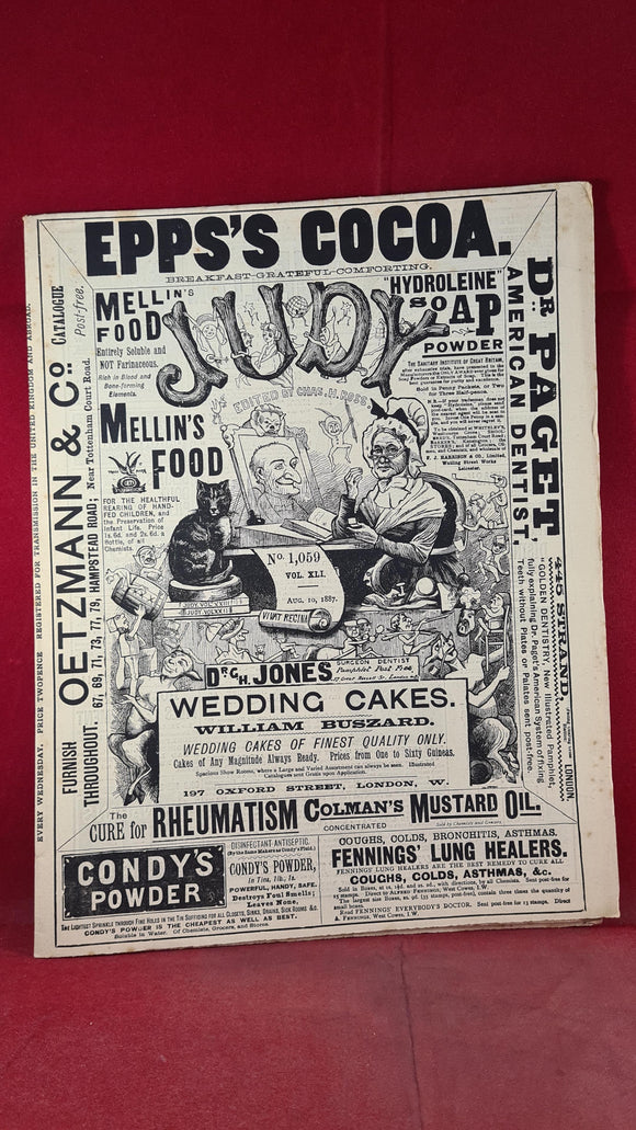 Judy: The London Serio-Comic Journal Volume XLI Number 1,059 August 10 1887