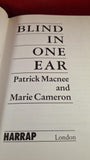 Patrick Macnee - Blind In One Ear, Harrap, 1988, First Edition
