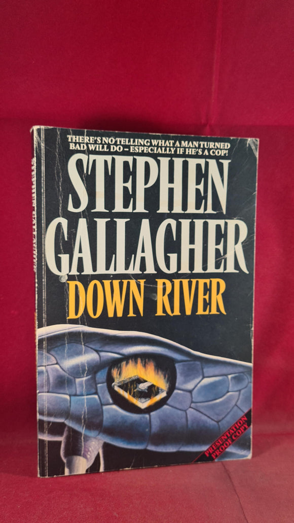 Stephen Gallagher - Down River, New English, 1989, First Edition, Paperbacks