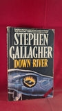Stephen Gallagher - Down River, New English, 1989, First Edition, Paperbacks