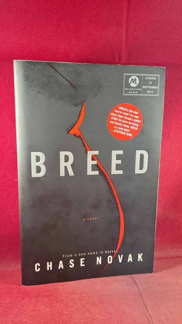 Chase Novak - Breed, Mulholland Books, 2012, First Edition, Paperbacks