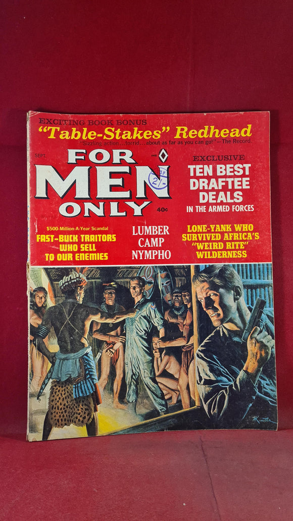 For Men Only Magazine Volume 13 Number 9 September 1966