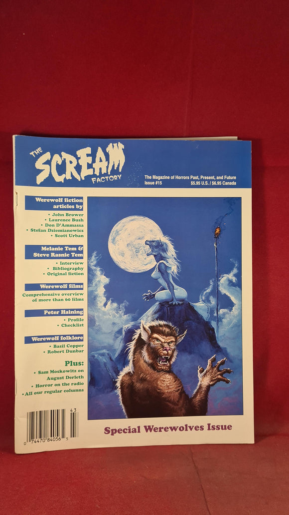 Bob Morrish - The Scream Factory Number 15, Deadline Press, Autumn 1994