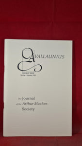 Avallaunius -Journal of the Arthur Machen Society, No 8/9 Spring/Summer 1992, Limited