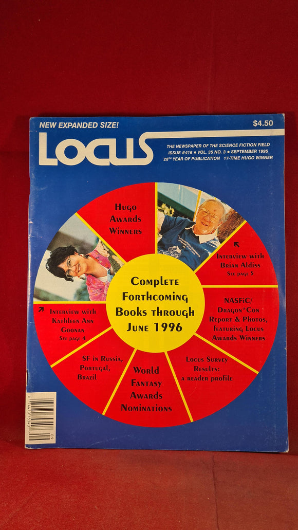 Charles N Brown - Locus  September 1995 Issue 416 Volume 35 Number 3