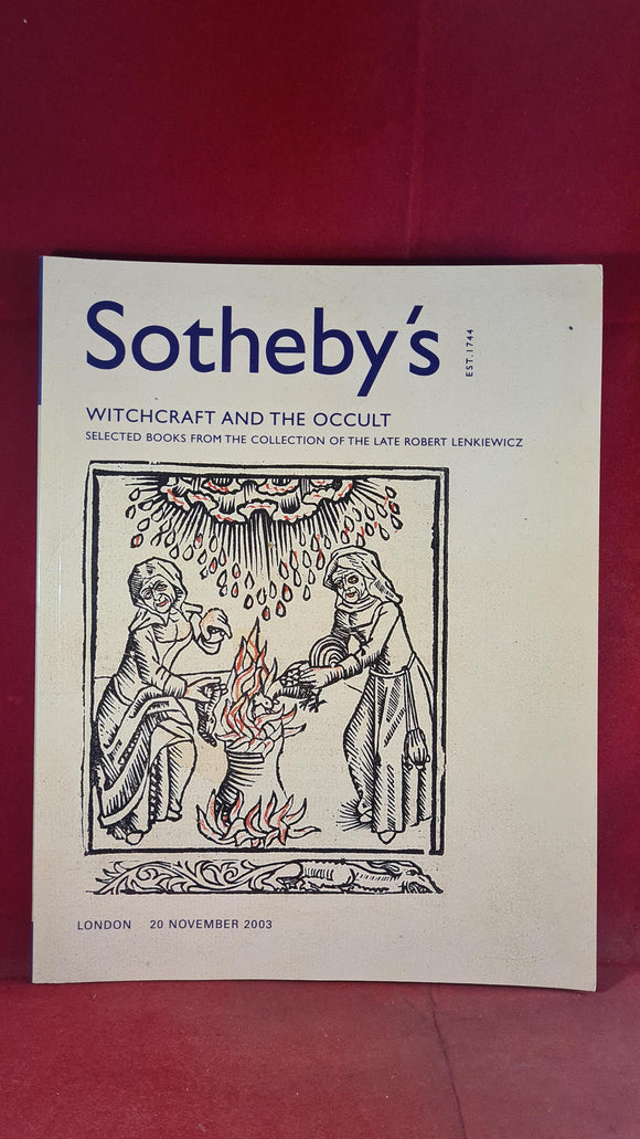 Sotheby's - Witchcraft & the Occult 20 November 2003